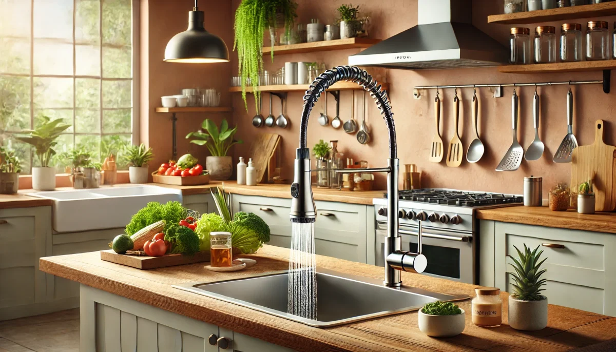 Kitchen Sink Faucet with Sprayer