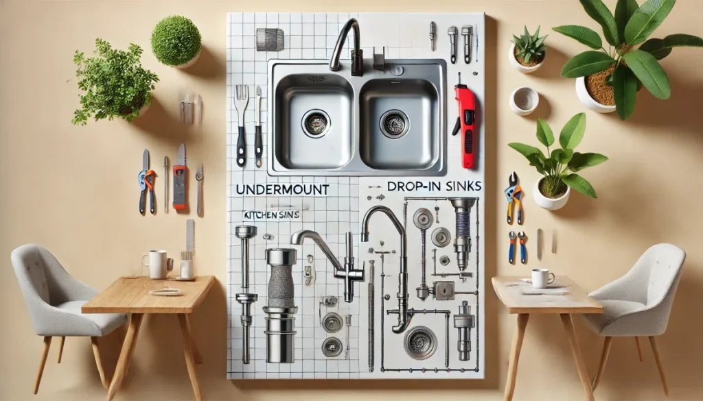 Undermount vs Drop-In Kitchen Sinks - Plumbers101.com