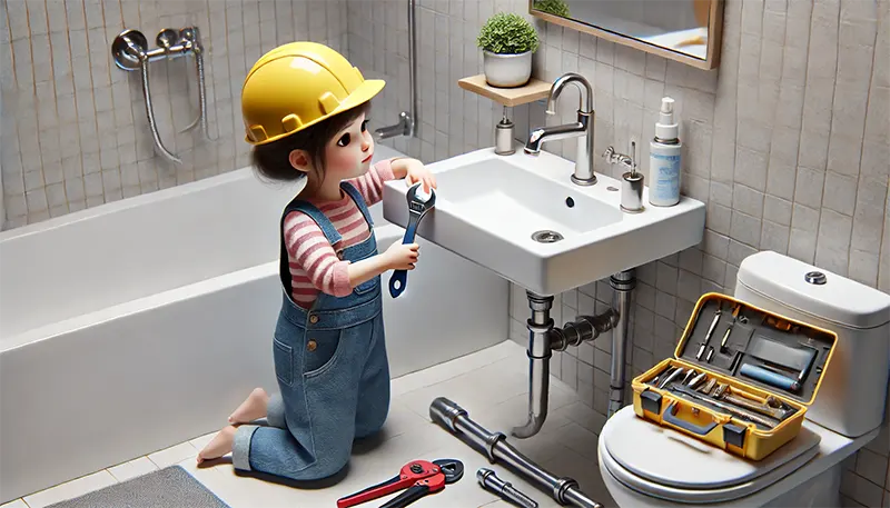 bathroom sink installation